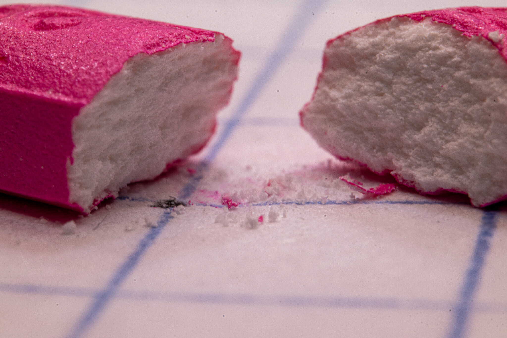 Benadryl Pill Cut in Half