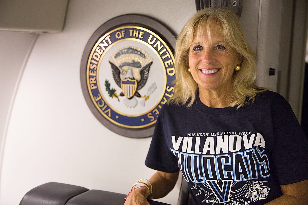 Jill Biden Wearing Sports Shirt