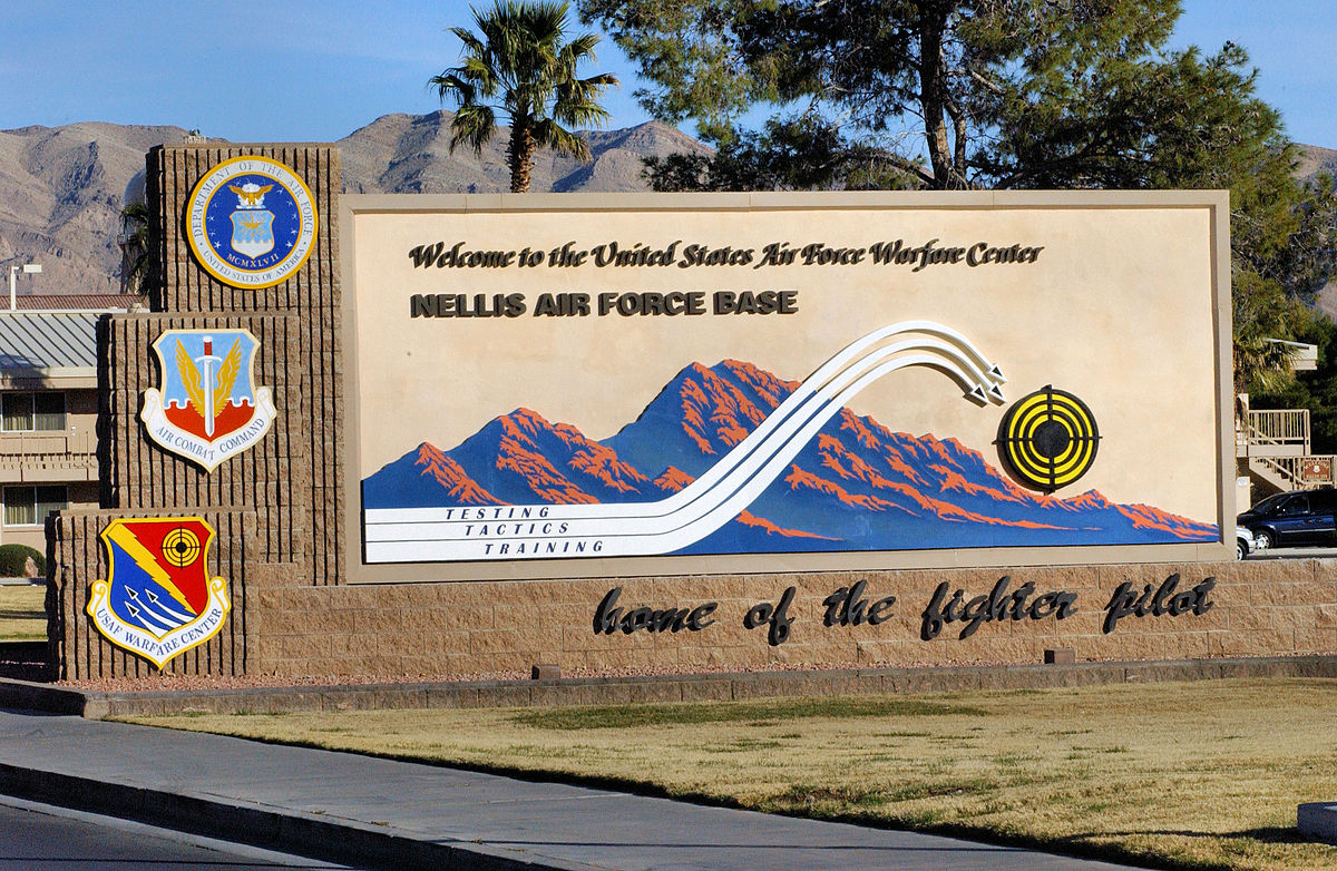 Nellis Air Force Base Sign Public Domain