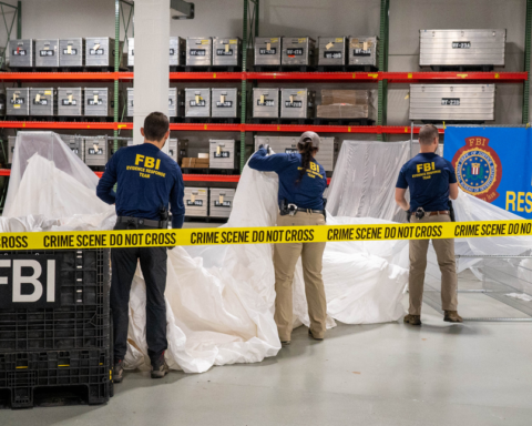 FBI processing a crime scene